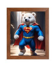 AI Funny Teddy bear Art Picture for Kids - 16x20 inches, Brown Color - Perfect Wall Decor for Children's Room AI Funny Teddy bear Art Picture for Kids - 16x20 inches, Brown Color - Perfect Wall Decor for Children's Room
