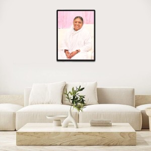 Mata Amritanandamayi (Amma) Laminated Photo - 11x13 Inches, Divine Blessings for Home & Office and Temple Decoration Mata Amritanandamayi (Amma) Laminated Photo - 11x13 Inches, Divine Blessings for Home & Office and Temple Decoration