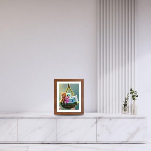 AI Funny Cute Cat Art Picture for Kids - 10x14 inches, Brown Color - Perfect Wall Decor for Children's Room AI Funny Cute Cat Art Picture for Kids - 10x14 inches, Brown Color - Perfect Wall Decor for Children's Room