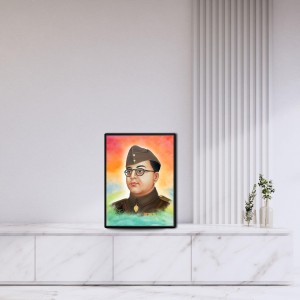 Netaji Subhash Candra Bose Laminated Photo - 5x7 Inches, Divine Blessings for Home & Office and Temple Decoration
