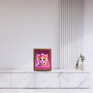 AI Funny Cute Kitty Cat Art Picture for Kids - 10x14 inches, Brown Color - Perfect Wall Decor for Children's Room AI Funny Cute Kitty Cat Art Picture for Kids - 10x14 inches, Brown Color - Perfect Wall Decor for Children's Room