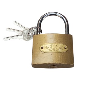 Brass Square Lock (KAIZING) with 3 Keys, Durable and Secure Lock for Home, Office, and Outdoor Use Brass Square Lock (KAIZING) with 3 Keys, Durable and Secure Lock for Home, Office, and Outdoor Use
