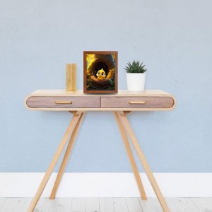 AI Funny Cute Birds Art Picture for Kids - 10x14 inches, Brown Color - Perfect Wall Decor for Children's Room AI Funny Cute Birds Art Picture for Kids - 10x14 inches, Brown Color - Perfect Wall Decor for Children's Room