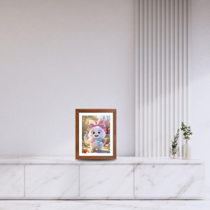AI Funny Cute Cat Art Picture for Kids - 10x14 inches, Brown Color - Perfect Wall Decor for Children's Room