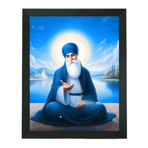 Hitech Sales Wahe Guru Polystyrene Photo Frame for Pooja Room, Temple Decor, Home Decoration and Gifting (Wall and Tabletop, Rectangular, Printed Photo, 7.12 x 9.12 inches Frame, Black) Hitech Sales Wahe Guru Polystyrene Photo Frame for Pooja Room, Temple Decor, Home Decoration and Gifting (Wall and Tabletop, Rectangular, Printed Photo, 7.12 x 9.12 inches Frame, Black)