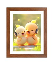 AI Funny Cute Duck Art Picture for Kids - 10x14 inches, Brown Color - Perfect Wall Decor for Children's Room AI Funny Cute Duck Art Picture for Kids - 10x14 inches, Brown Color - Perfect Wall Decor for Children's Room