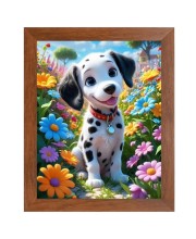 AI Funny Cute Dog Art Picture for Kids - 10x14 inches, Brown Color - Perfect Wall Decor for Children's Room AI Funny Cute Dog Art Picture for Kids - 10x14 inches, Brown Color - Perfect Wall Decor for Children's Room