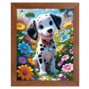 AI Funny Cute Dog Art Picture for Kids - 10x14 inches, Brown Color - Perfect Wall Decor for Children's Room AI Funny Cute Dog Art Picture for Kids - 10x14 inches, Brown Color - Perfect Wall Decor for Children's Room