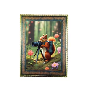 Classic Brown & Gold Vintage Photo Frame | Table-Top & Wall Mount | Premium Wooden Finish Picture Frame for Home & Office Décor