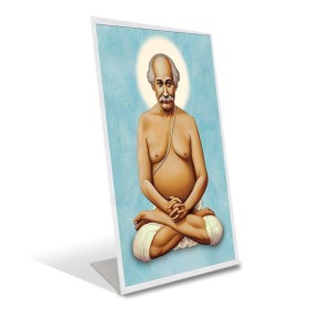 Car Desk/Table Top Lahiri Mahasaya Acrylic L-Style Photo Stand - 2.5x3.5 Inches, Compact And Stylish Spiritual Display (F6687)