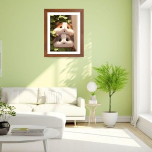 AI Funny Cute Cat Art Picture for Kids - 10x14 inches, Brown Color - Perfect Wall Decor for Children's Room AI Funny Cute Cat Art Picture for Kids - 10x14 inches, Brown Color - Perfect Wall Decor for Children's Room