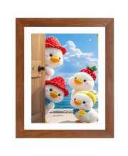 AI Funny Cute Duck Art Picture for Kids - 10x14 inches, Brown Color - Perfect Wall Decor for Children's Room AI Funny Cute Duck Art Picture for Kids - 10x14 inches, Brown Color - Perfect Wall Decor for Children's Room