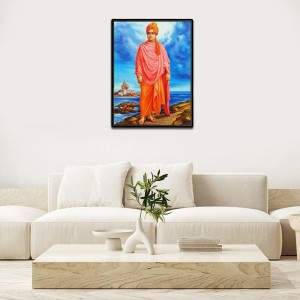Swami Vivekananda Laminated Photo - 5x7 Inches, Divine Blessings for Home & Office and Temple Decoration