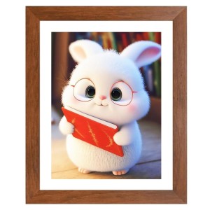 AI Funny Cute Cat Art Picture for Kids - 10x14 inches, Brown Color - Perfect Wall Decor for Children's Room AI Funny Cute Cat Art Picture for Kids - 10x14 inches, Brown Color - Perfect Wall Decor for Children's Room