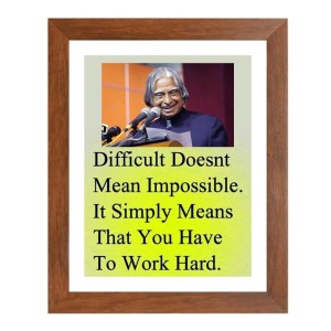 A P J Abdul Kalam & Famous Quote Brown Frame, 10x14InchesInspirational Wall Art for Office, Home DecorIdeal Spiritual Gift A P J Abdul Kalam & Famous Quote Brown Frame, 10x14InchesInspirational Wall Art for Office, Home DecorIdeal Spiritual Gift