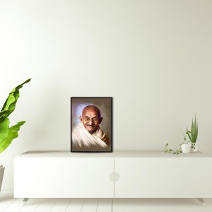 Mahatma Gandhi Laminated Photo - 5x7 Inches, Divine Blessings for Home & Office and Temple Decoration
