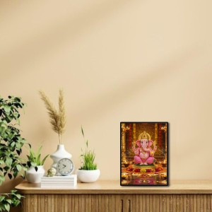 Ganesh Laminated Photo - 5x7 Inches, Divine Blessings for Home & Office and Temple Decoration Ganesh Laminated Photo - 5x7 Inches, Divine Blessings for Home & Office and Temple Decoration