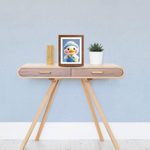 AI Funny Cute Duck Art Picture for Kids - 10x14 inches, Brown Color - Perfect Wall Decor for Children's Room AI Funny Cute Duck Art Picture for Kids - 10x14 inches, Brown Color - Perfect Wall Decor for Children's Room