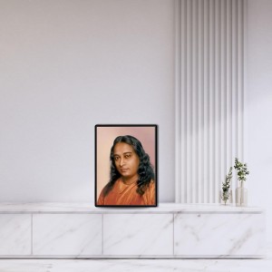 Paramahansa Yogananda Laminated Photo - 5x7 Inches, Divine Blessings for Home & Office and Temple Decoration
