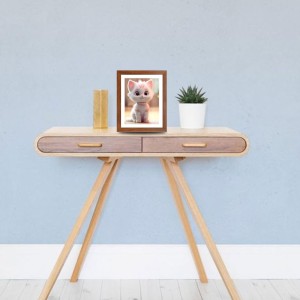 AI Funny Cute Cat Art Picture for Kids - 10x14 inches, Brown Color - Perfect Wall Decor for Children's Room AI Funny Cute Cat Art Picture for Kids - 10x14 inches, Brown Color - Perfect Wall Decor for Children's Room