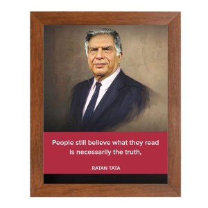Shree Ratan Naval Tata & Famous Quote Brown Frame, 12x16InchesInspirational Wall Art for Office, Home DecorIdeal Spiritual Gift Shree Ratan Naval Tata & Famous Quote Brown Frame, 12x16InchesInspirational Wall Art for Office, Home DecorIdeal Spiritual Gift