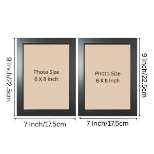 Set of 2 Black Photo Frames for Wall & Table Décor – Modern Minimalist Empty Picture Frames for Home & Office, Display Portrait or Landscape Orientation. (2, Medium) Set of 2 Black Photo Frames for Wall & Table Décor – Modern Minimalist Empty Picture Frames for Home & Office, Display Portrait or Landscape Orientation. (2, Medium)