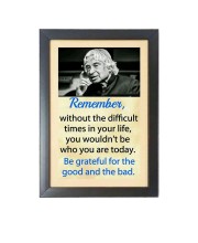 A. P. J. Abdul Kalam & His Famous Quote Photo Frame - Brown Frame, 11x15 Inches, Perfect for Office & Wall Decoration, Ideal Gift A. P. J. Abdul Kalam & His Famous Quote Photo Frame - Brown Frame, 11x15 Inches, Perfect for Office & Wall Decoration, Ideal Gift