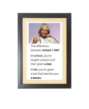A. P. J. Abdul Kalam & His Famous Quote Photo Frame - Black Frame, 11x15 Inches, Perfect for Office & Wall Decoration, Ideal Gift