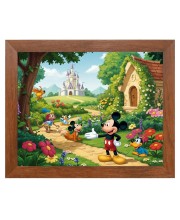 AI Funny Micky Mouse Art Picture for Kids - 10x14 inches, Brown Color - Perfect Wall Decor for Children's Room AI Funny Micky Mouse Art Picture for Kids - 10x14 inches, Brown Color - Perfect Wall Decor for Children's Room