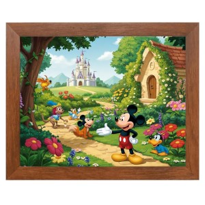 AI Funny Micky Mouse Art Picture for Kids - 10x14 inches, Brown Color - Perfect Wall Decor for Children's Room AI Funny Micky Mouse Art Picture for Kids - 10x14 inches, Brown Color - Perfect Wall Decor for Children's Room