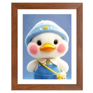 AI Funny Cute Duck Art Picture for Kids - 10x14 inches, Brown Color - Perfect Wall Decor for Children's Room AI Funny Cute Duck Art Picture for Kids - 10x14 inches, Brown Color - Perfect Wall Decor for Children's Room