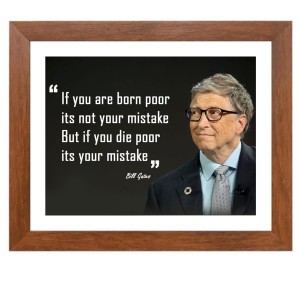 Bill Gates & Famous Quote Brown Frame, 18x22InchesInspirational Wall Art for Office, Home DecorIdeal Spiritual Gift Bill Gates & Famous Quote Brown Frame, 18x22InchesInspirational Wall Art for Office, Home DecorIdeal Spiritual Gift