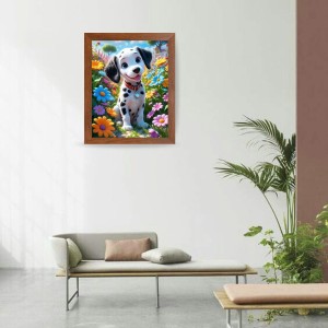 AI Funny Cute Dog Art Picture for Kids - 10x14 inches, Brown Color - Perfect Wall Decor for Children's Room AI Funny Cute Dog Art Picture for Kids - 10x14 inches, Brown Color - Perfect Wall Decor for Children's Room