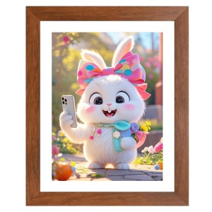 AI Funny Cute Cat Art Picture for Kids - 10x14 inches, Brown Color - Perfect Wall Decor for Children's Room AI Funny Cute Cat Art Picture for Kids - 10x14 inches, Brown Color - Perfect Wall Decor for Children's Room