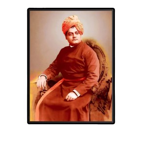 Swami Vivekananda Laminated Photo - 5x7 Inches, Divine Blessings for Home & Office and Temple Decoration