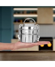 Stainless Steel Lunch Box, 1 0 X 10 cm (Pack of 2) Stainless Steel Lunch Box, 1 0 X 10 cm (Pack of 2)