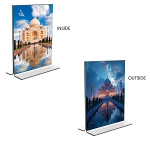 Taj Mahal Acrylic T-Style Photo Stand, Compact and Stylish Spiritual Display, easily change 2 photos (Pack of 1) Taj Mahal Acrylic T-Style Photo Stand, Compact and Stylish Spiritual Display, easily change 2 photos (Pack of 1)