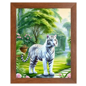 AI Funny Tiger Art Picture for Kids - 12x16 inches, Brown Color - Perfect Wall Decor for Children's Room AI Funny Tiger Art Picture for Kids - 12x16 inches, Brown Color - Perfect Wall Decor for Children's Room