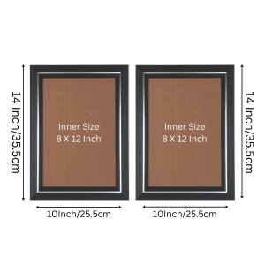 Set of 2 Black Photo Frames for Wall & Table Décor – Sleek Modern Empty Picture Frames for Home & Office, Display Portrait or Landscape Orientation Set of 2 Black Photo Frames for Wall & Table Décor – Sleek Modern Empty Picture Frames for Home & Office, Display Portrait or Landscape Orientation