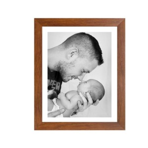 Father and Newborn Baby Black and White Photo | Monochrome Print| Perfect for Home, Nursery, or Gift |Timeless Family Portrait Art
