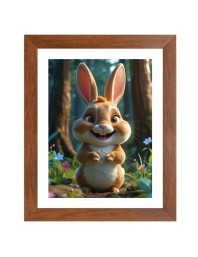 AI Funny Squirrel Art Picture for Kids - 10x14 inches, Brown Color - Perfect Wall Decor for Children's Room