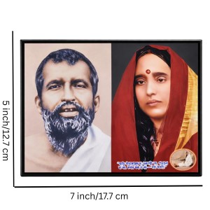 Ramakrishna Paramhansa & Sarada Ma Laminated Photo Frame | Wall & Tabletop Decor | Spiritual Home & Office Gift | Living Room & Wall Mount Ramakrishna Paramhansa & Sarada Ma Laminated Photo Frame | Wall & Tabletop Decor | Spiritual Home & Office Gift | Living Room & Wall Mount