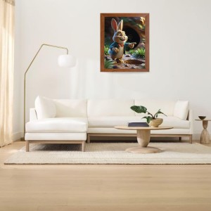 AI Funny Squirrel Art Picture for Kids - 14x18 inches, Brown Color - Perfect Wall Decor for Children's Room AI Funny Squirrel Art Picture for Kids - 14x18 inches, Brown Color - Perfect Wall Decor for Children's Room