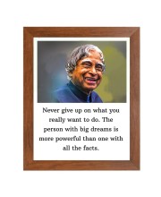 A P J Abdul Kalam & Famous Quote Brown Frame, 18x22InchesInspirational Wall Art for Office, Home DecorIdeal Spiritual Gift A P J Abdul Kalam & Famous Quote Brown Frame, 18x22InchesInspirational Wall Art for Office, Home DecorIdeal Spiritual Gift