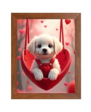 AI Funny Cute Dog Art Picture for Kids - 10x14 inches, Brown Color - Perfect Wall Decor for Children's Room AI Funny Cute Dog Art Picture for Kids - 10x14 inches, Brown Color - Perfect Wall Decor for Children's Room