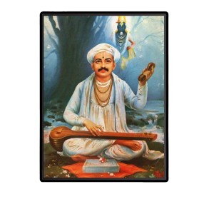 Saint Tukaram Laminated Photo - 5x7 Inches, Divine Blessings for Home & Office and Temple Decoration
