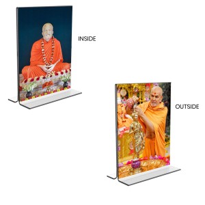 Sri Ramakrishna Paramhansa & Swami Narayan Acrylic T-Style Photo Stand, Compact and Stylish Spiritual Display, easily change 2 photos (Pack of 1) Sri Ramakrishna Paramhansa & Swami Narayan Acrylic T-Style Photo Stand, Compact and Stylish Spiritual Display, easily change 2 photos (Pack of 1)