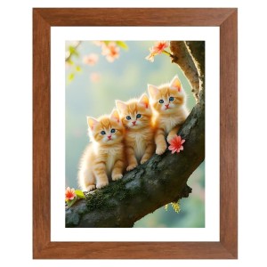AI Funny Cute Cat Art Picture for Kids - 10x14 inches, Brown Color - Perfect Wall Decor for Children's Room AI Funny Cute Cat Art Picture for Kids - 10x14 inches, Brown Color - Perfect Wall Decor for Children's Room