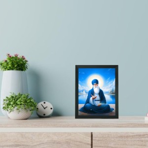 Hitech Sales Wahe Guru Polystyrene Photo Frame for Pooja Room, Temple Decor, Home Decoration and Gifting (Wall and Tabletop, Rectangular, Printed Photo, 7.12 x 9.12 inches Frame, Black) Hitech Sales Wahe Guru Polystyrene Photo Frame for Pooja Room, Temple Decor, Home Decoration and Gifting (Wall and Tabletop, Rectangular, Printed Photo, 7.12 x 9.12 inches Frame, Black)