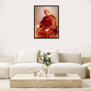 Swami Vivekananda Laminated Photo - 5x7 Inches, Divine Blessings for Home & Office and Temple Decoration